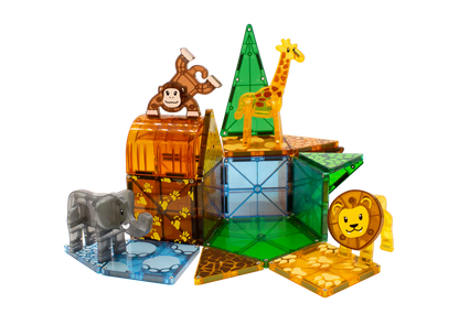 Safari Animals 25 Piece Magna-Tiles Set