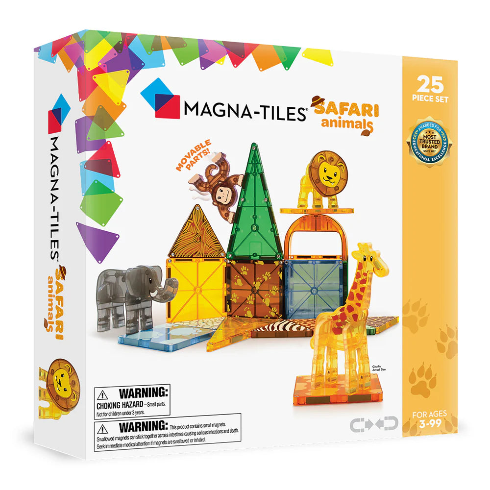 Safari Animals 25 Piece Magna-Tiles Set