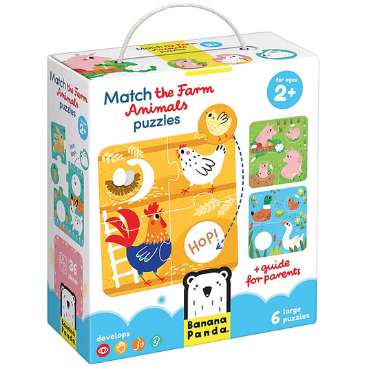 Match The Farm Animals Puzzles