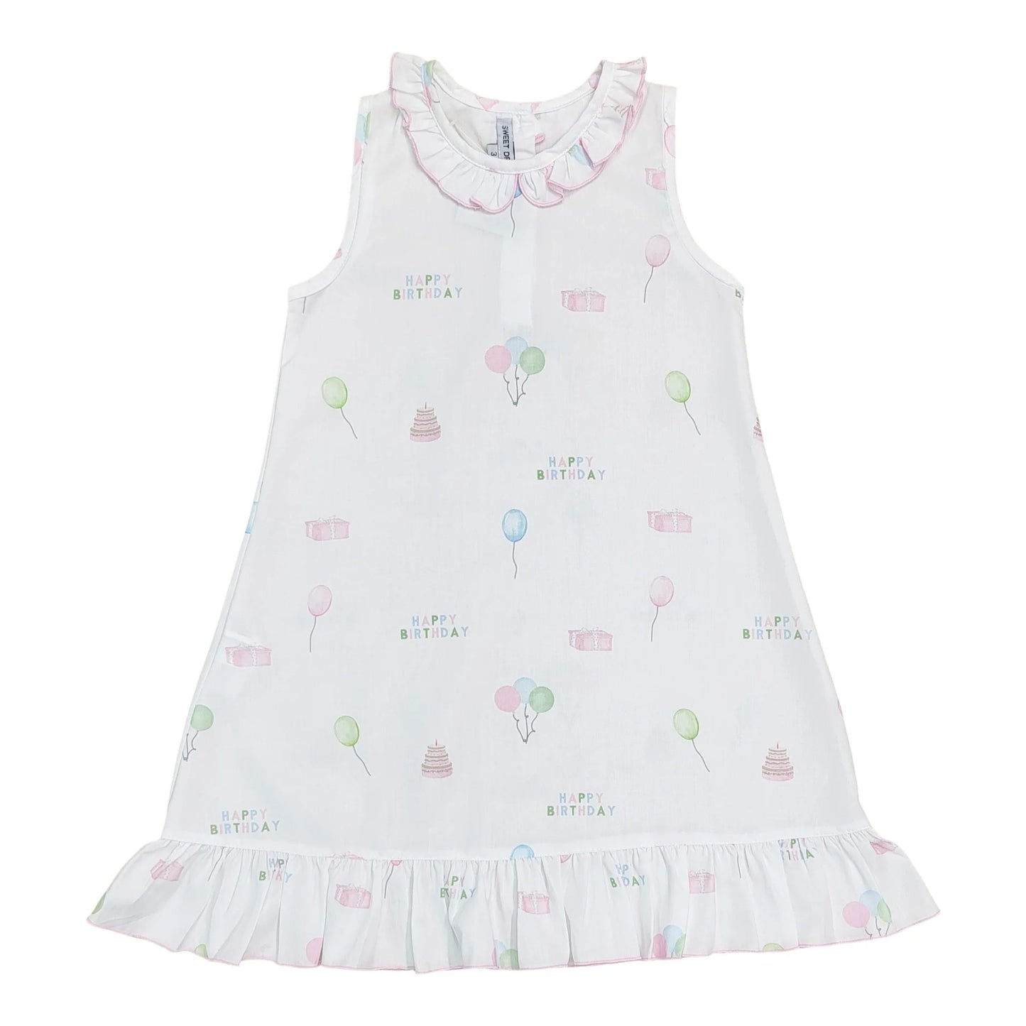 Happy Birthday Print Gown