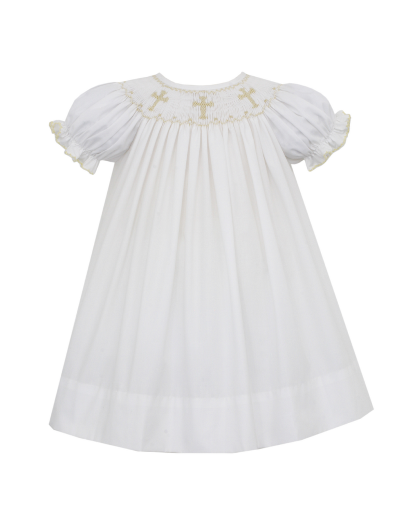 Crosses White Bishop Dress