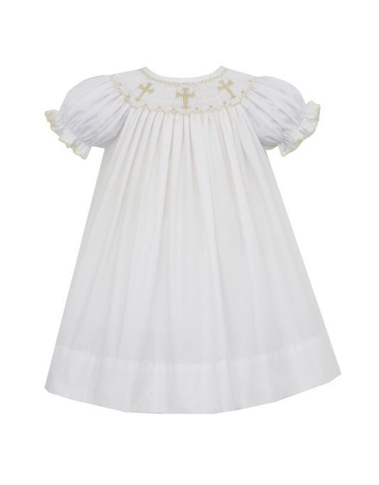 Crosses White Bishop Dress