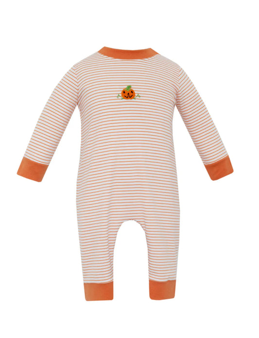 Jack O Lantern Boys Stripe Knit Long Romper