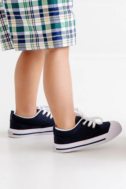 Navy Prep Sneakers