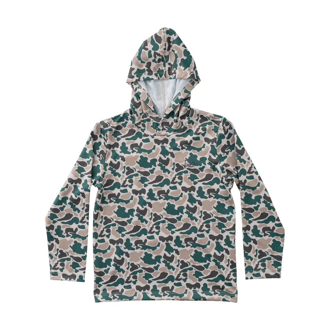 Camo Performance Hoodie Green