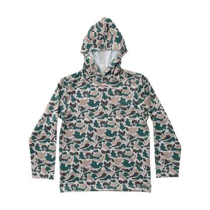 Camo Performance Hoodie Green