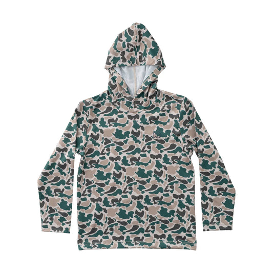 Camo Performance Hoodie Green
