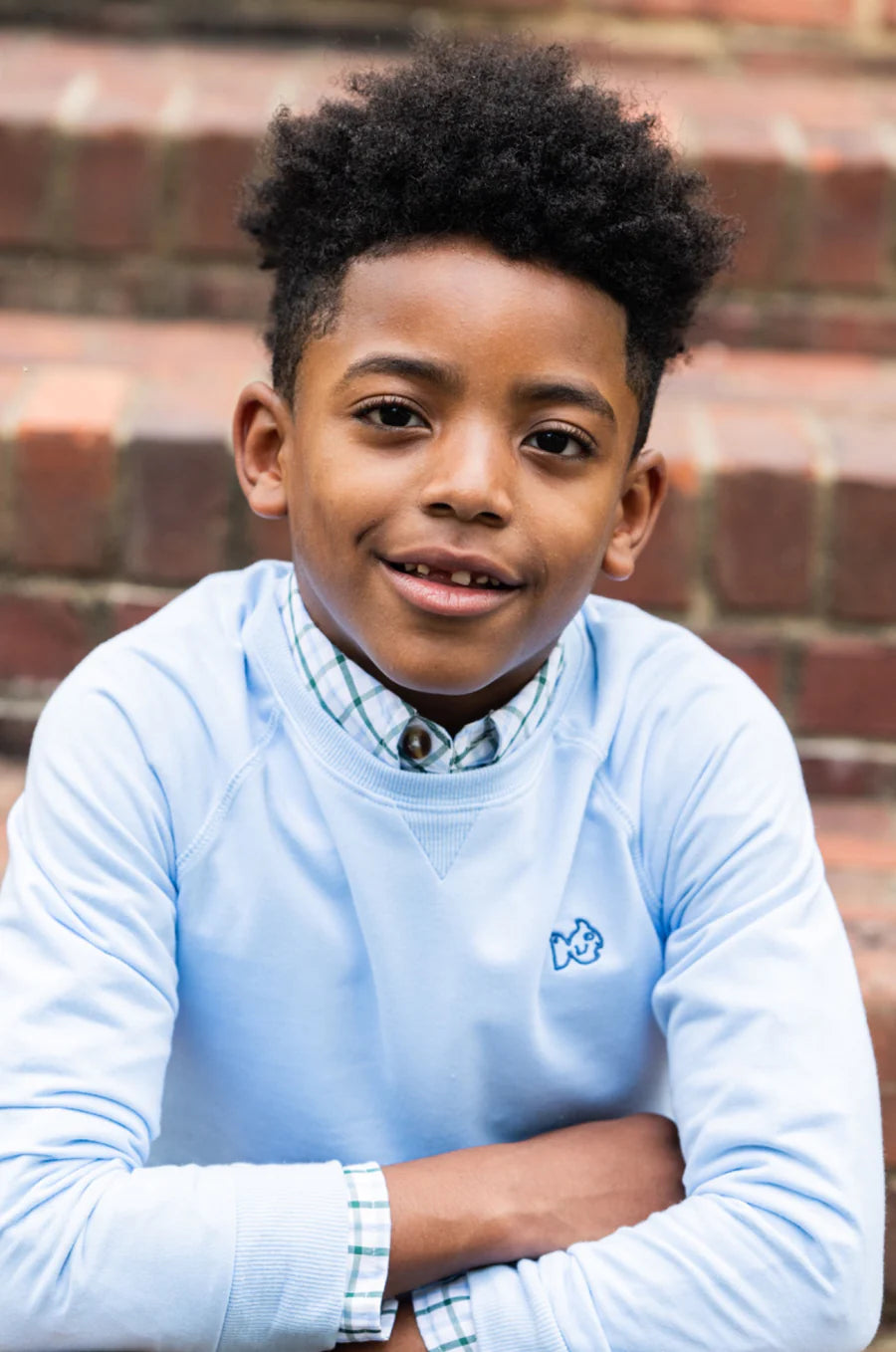 Kids' Crew Control Sweatshirt - Clear Sky