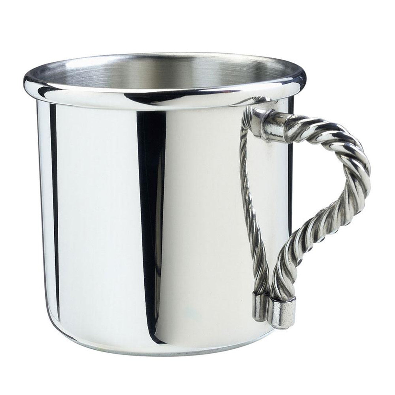 Pewter Rope Handle Baby Cup