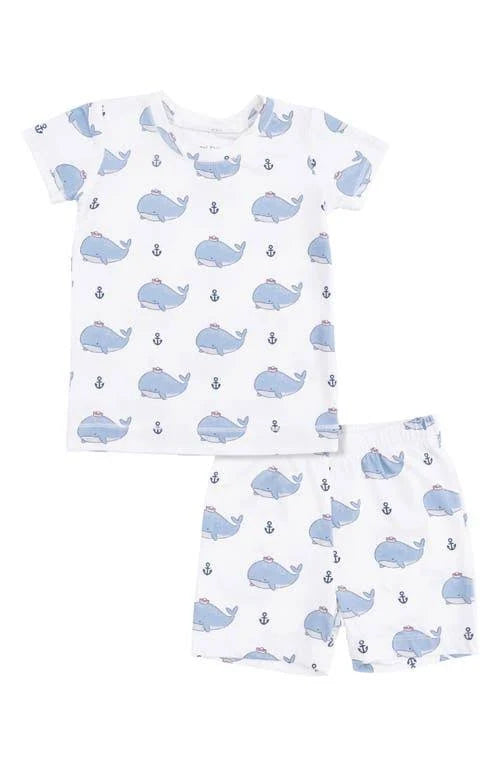 Bubbly Sailor Whales Blue Loungewear Set