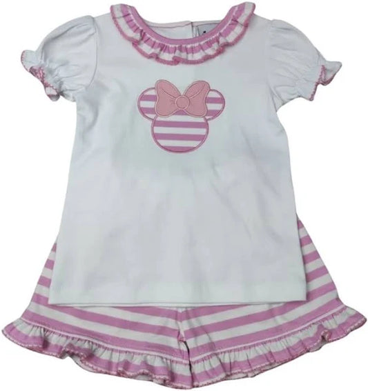 Girls Mickey Mouse Short Set (2T)