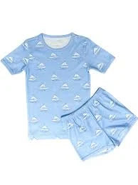 Boys Two Piece Short Jammie Set Sail Knit