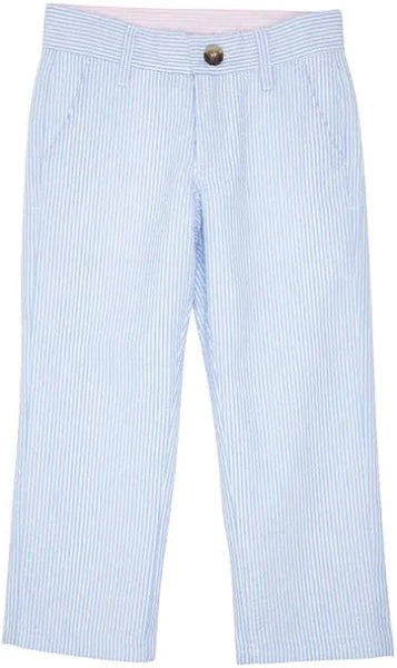 Prep School Pants Seersucker Breakers Blue