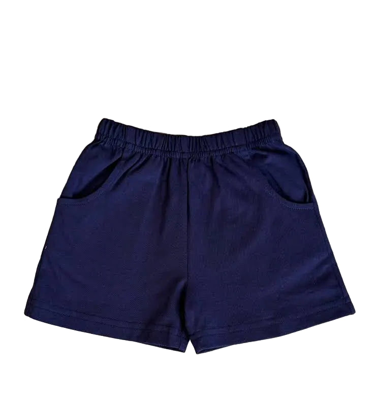 Jersey Shorts With Pockets Navy