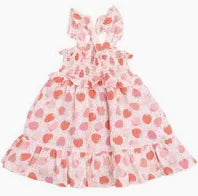Strawberry Bliss Smocked Ruffle Sundress