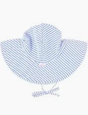 Periwinkle Blue Seersucker Swim Hat