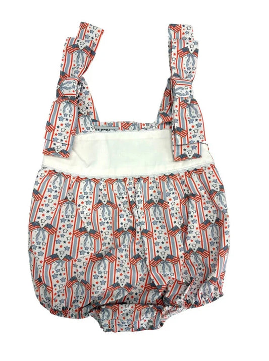 Patriotic Bow Shoulder Bubble