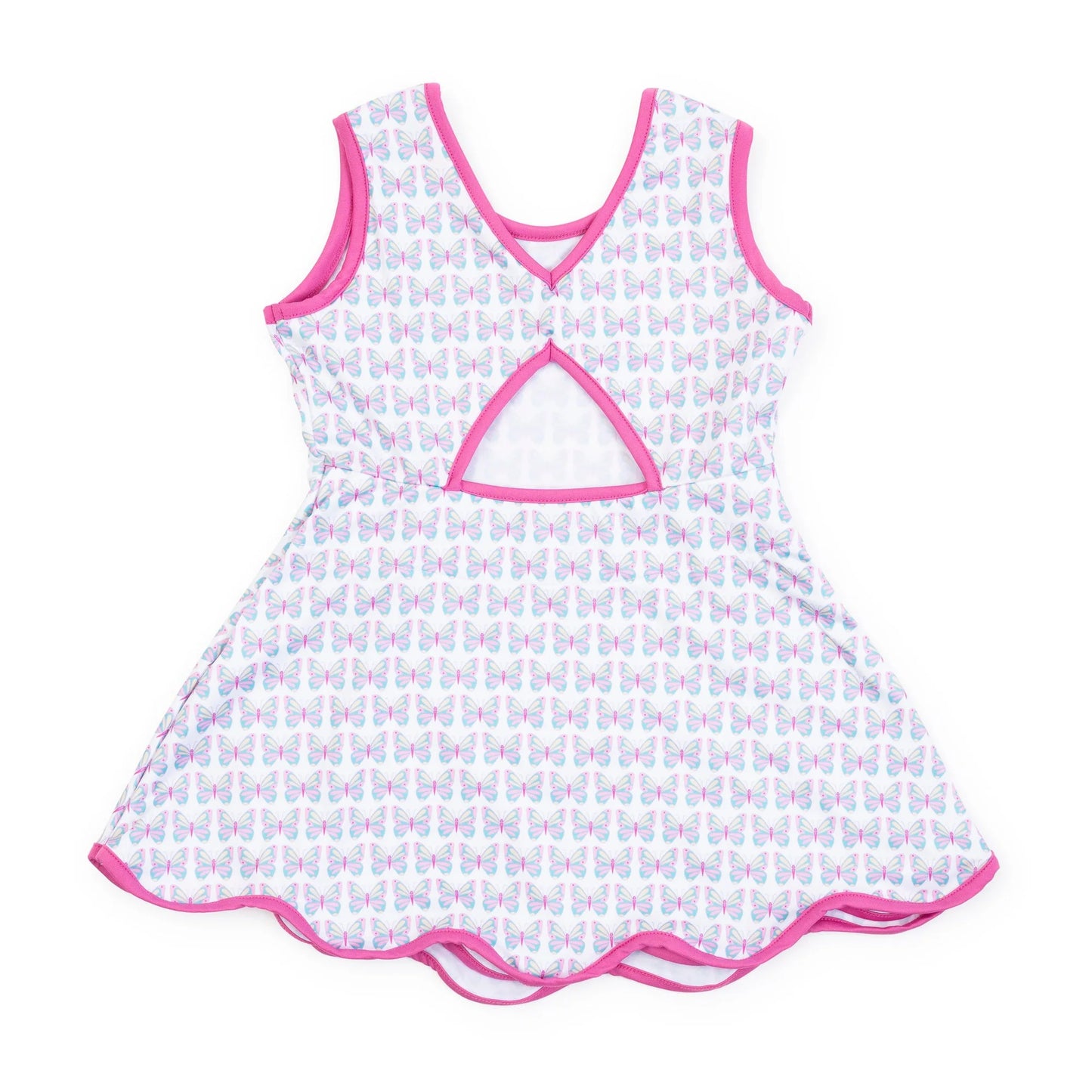 Taylor Girls' Performance Dress & Shorts - Butterflies