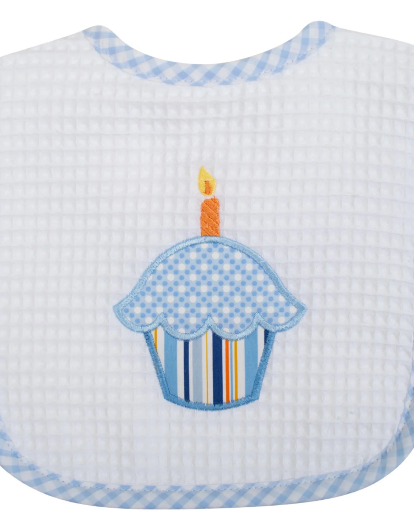 Blue Cupcake Bib