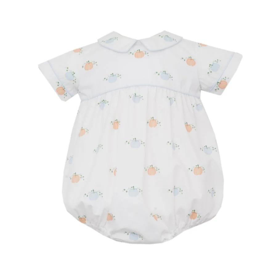 Sweet Pumpkins Blue And Orange Boys Bubble