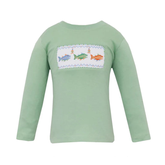 Trouts Sage Green Long Sleeve Shirt