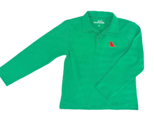 Patton Long Sleeve Kelly Green Polo