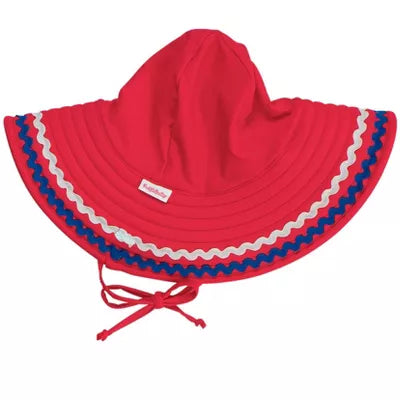 Vintage Red Ric Rac Swim Hat