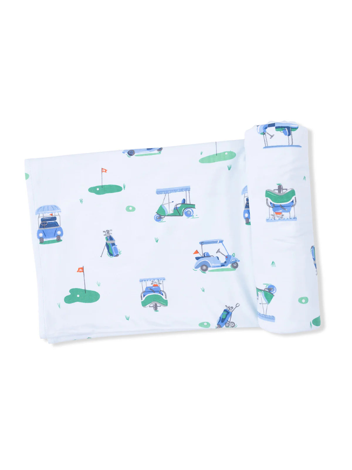 Vintage Golf Cart Swaddle Blanket