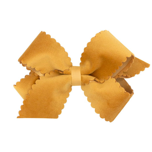 XLarge Gold Velvet Bow