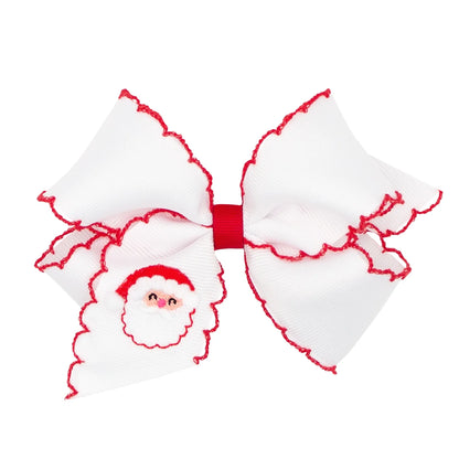 Holiday Bow - Santa Red Trim